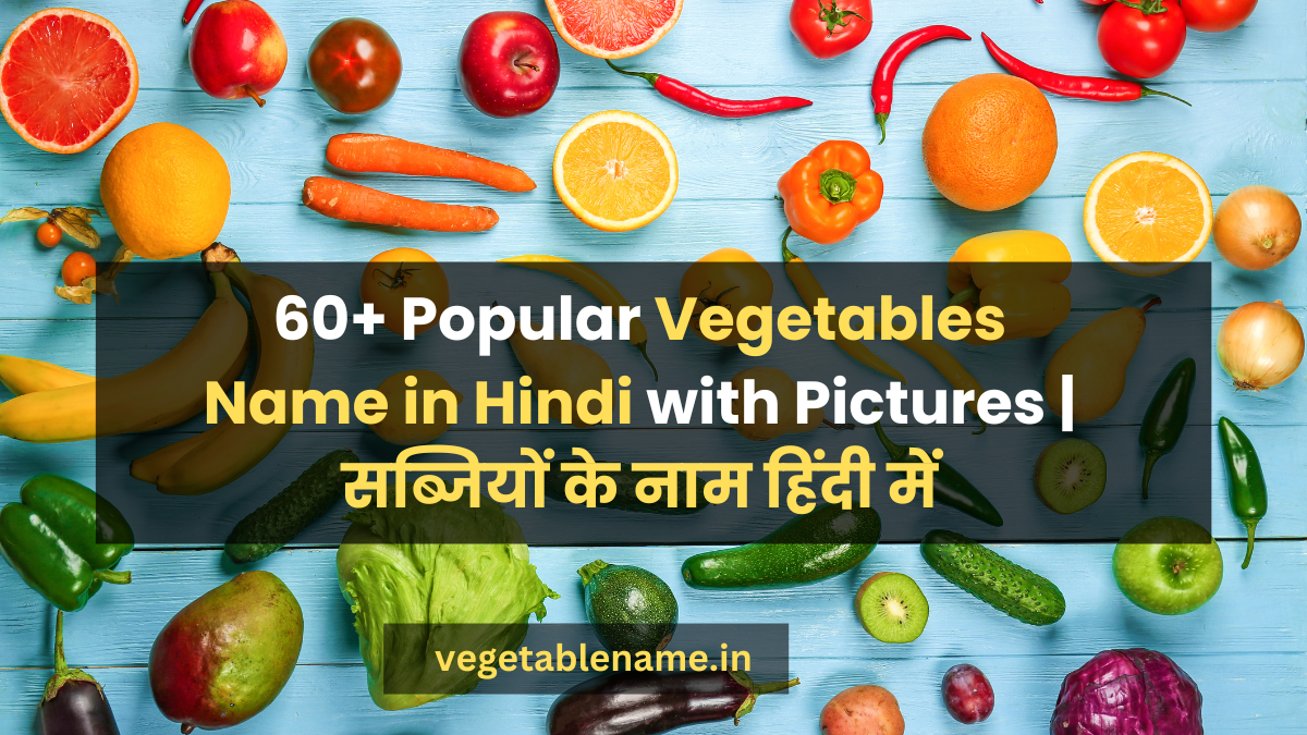Vegetables Name in Hindi with Pictures | सब्जियों के नाम हिंदी में